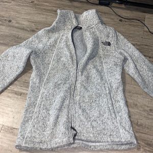 North face hooded zip jacket